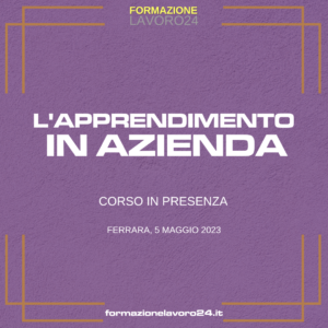 L'apprendimento in azienda