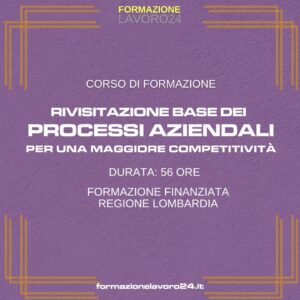 Rivisitazione base dei processi aziendali