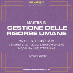 Master Gestione delle Risorse Umane